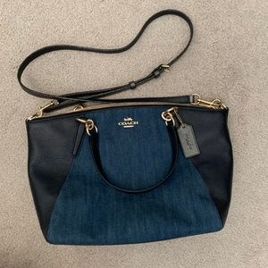 Coach small Kelsey denim